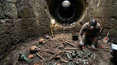 A 2,500-year-old sacred well in Italy hid bronze offerings and two human skeletons from an ancient Etruscan ritual
