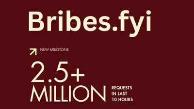 Aryan Nishad’s Bribes.fyi, which tracks alleged bribe demands, shuts down after going viral and seeks help to return