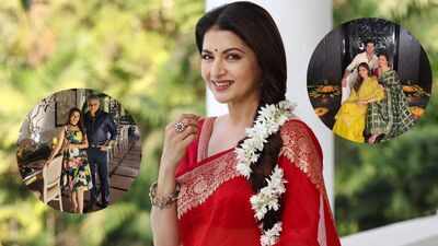 Inside Bhagyashree’s palatial Mumbai home: From dramatic black entrance, private temple, all white kitchen naturally formed Ganesha on tree that made her buy it