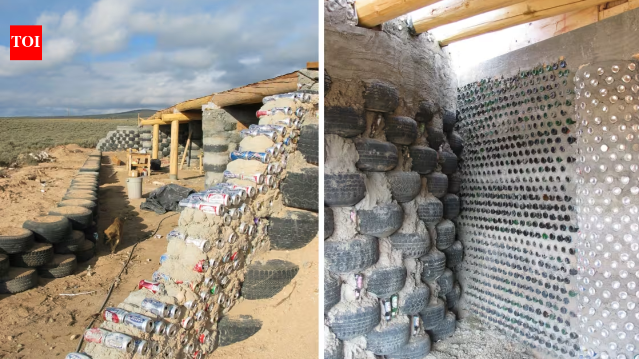 In the 1970s, a New Mexico architect built Earthships from tyres and cans for extreme weather