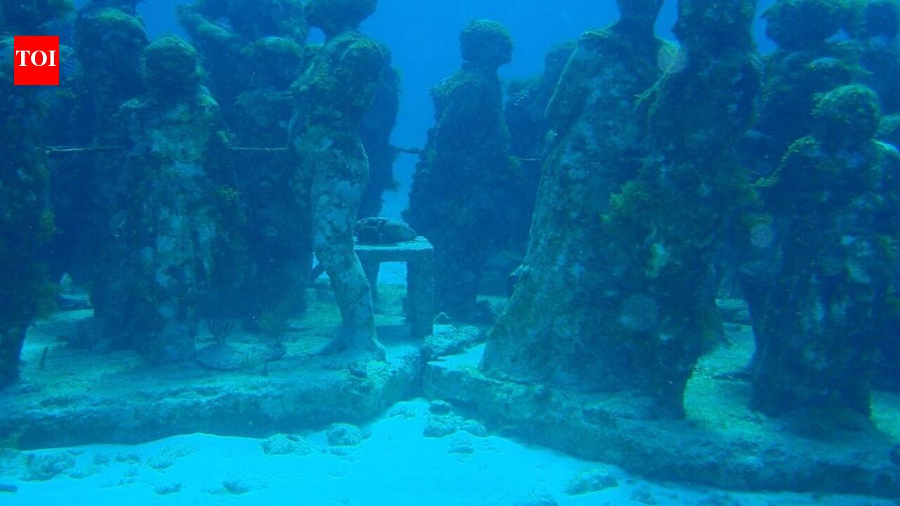 Beginning in 2009, Mexico submerged hundreds of life-size human statues; the underwater crowd was designed to grow corals instead of skin
