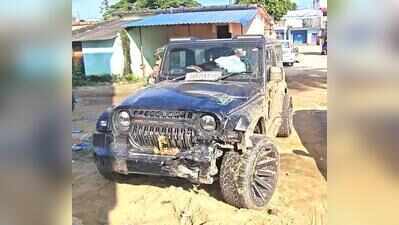 Speeding SUV rams into bull & biker on highway, both killed