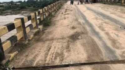 Baijra Ghat bridge on NH-419 closed after pillar sinks, cracks emerge