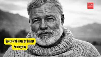 Quote of the Day by Ernest Hemingway, "Happiness in intelligent people is the....."