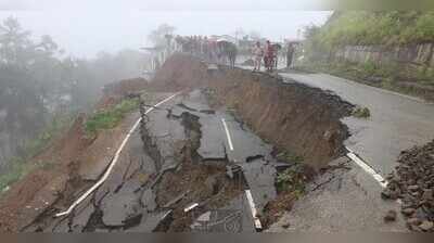Landslide damages three houses along NH-702A in Zunheboto
