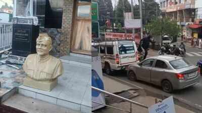 Statues vandalised, vehicles torched after students' bike rally turns violent in Meghalaya