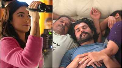 'Can you give me credit for all the other photos?': Rashmika Mandanna playfully calls out Vijay Deverakonda after clicking his cosy nap with parents