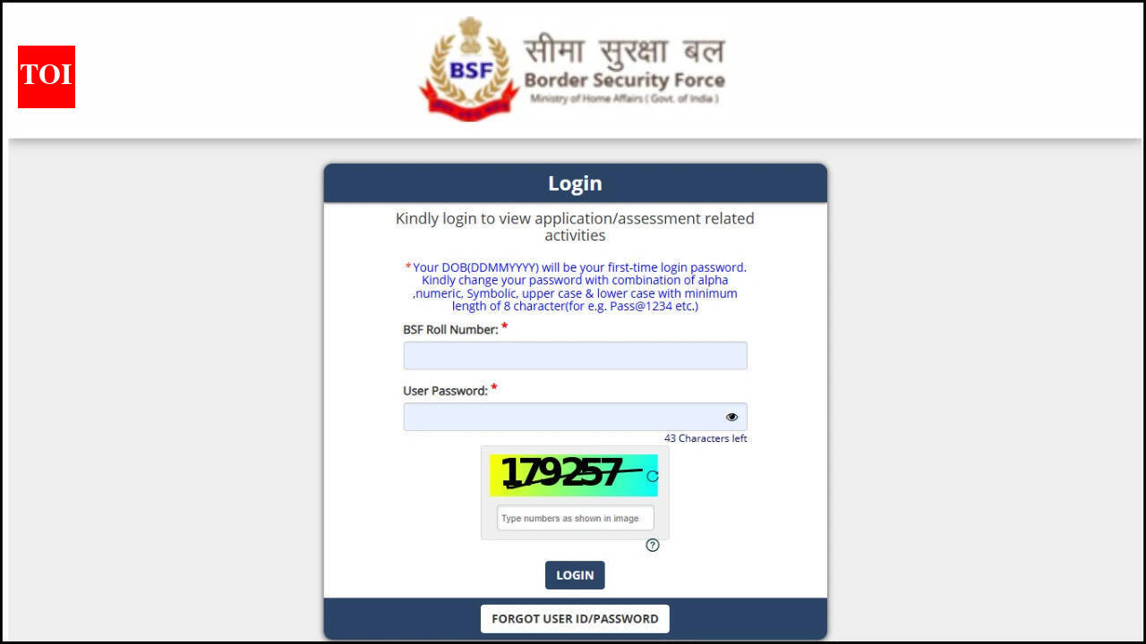 BSF HCM admit card 2026 released: Check download link, login details and exam date