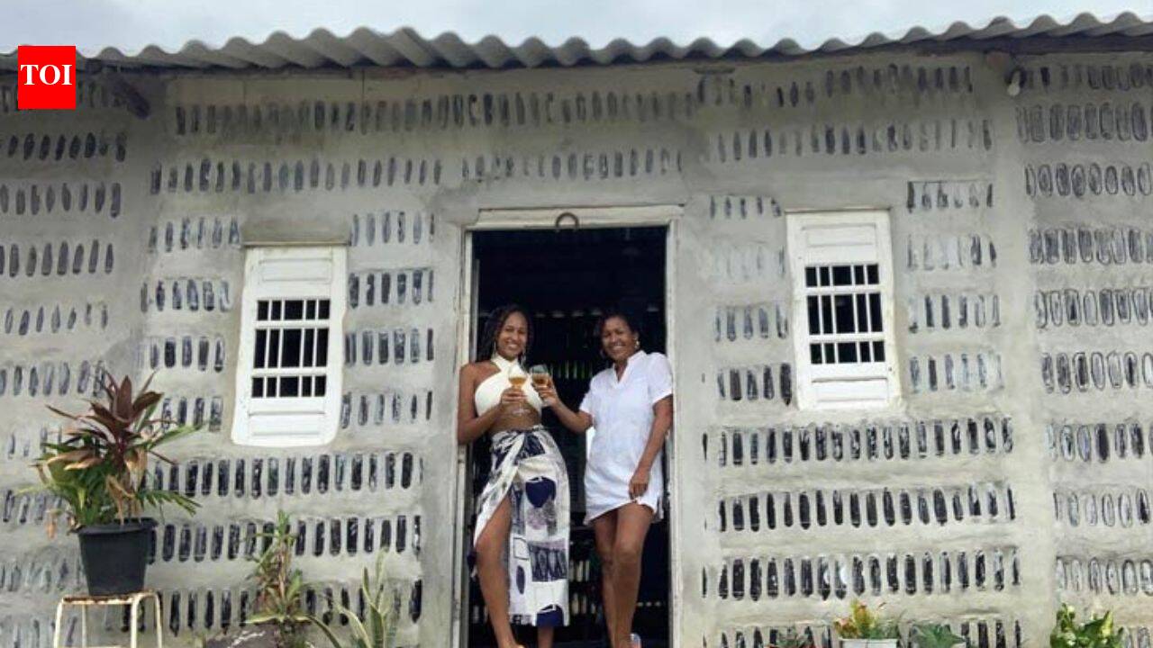 Brazilian mother and daughter create seven-bedroom home from more than 8,000 glass bottles