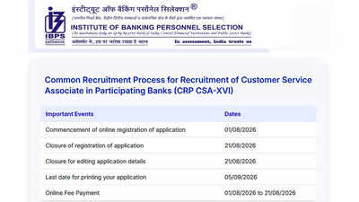 IBPS Clerk apply online 2026: Last date August 21 for 11,403 vacancies, check fees and documents