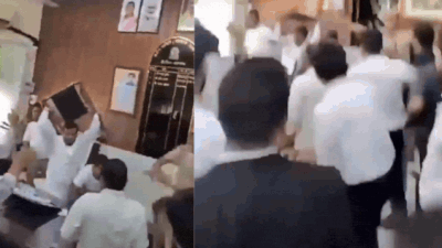 Congress councillor attacked, runs into MCD chairman’s office; chair thrown, property damaged