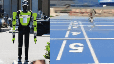 China puts AI 'robocops' on traffic duty; one 'Superman' robot claims to be faster than Usain Bolt