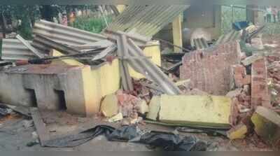 Elephant herd knocks down hotel on GT Road in Giridih, damages crops