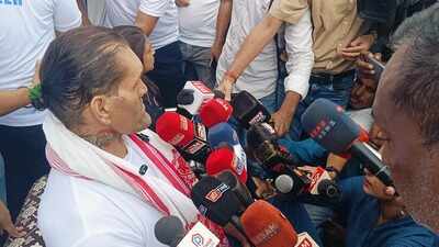 Wrestling legend Khali brings relief to Sivasagar’s flood-hit community