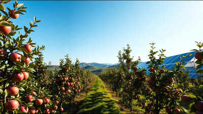 In 2022, French researchers used moving solar panels to shade apple trees, cutting sunburn damage from 13% to 2%