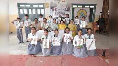 Mehndi contest held at Jesus and Mary Academy