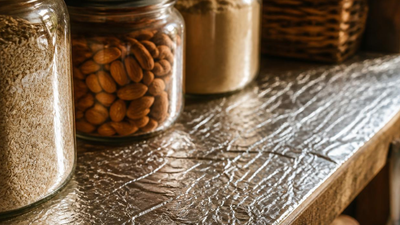 Aluminium foil shelf-lining hack: Simple DIY trick to keep shelves clean and make cleaning easier