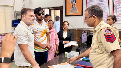 Rahul's dharna, FIR demand, face-off: How drama unfolded outside DCP office over pellet use