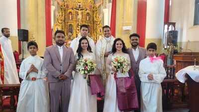 ‘It had been our dream since childhood’: Six sets of twins at one Kerala wedding, as twin brothers marry twin sisters, with twin priests and twin altar boys
