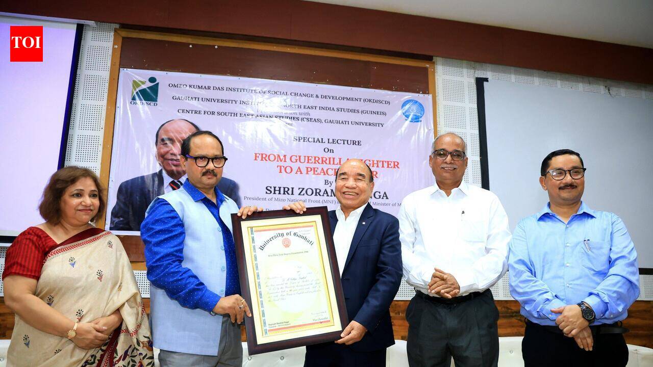 Six decades on, Zoramthanga receives degree certificate from GU
