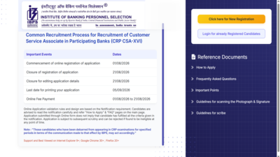 IBPS Clerk recruitment 2026: Registration ends today for 11,403 posts at ibps.in;  direct link to apply here