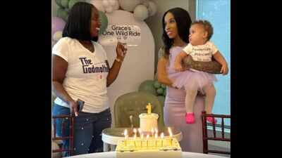 A Michigan woman gave birth in the back of an Uber; one year later, the driver returned for the baby's 'One Wild Ride' birthday as her godmother