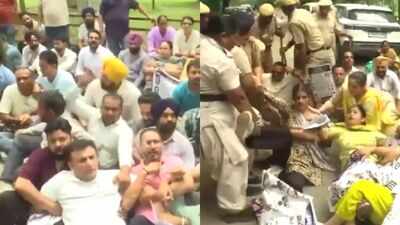 180 ETT teachers protest outside Punjab minister's residence, detained by police