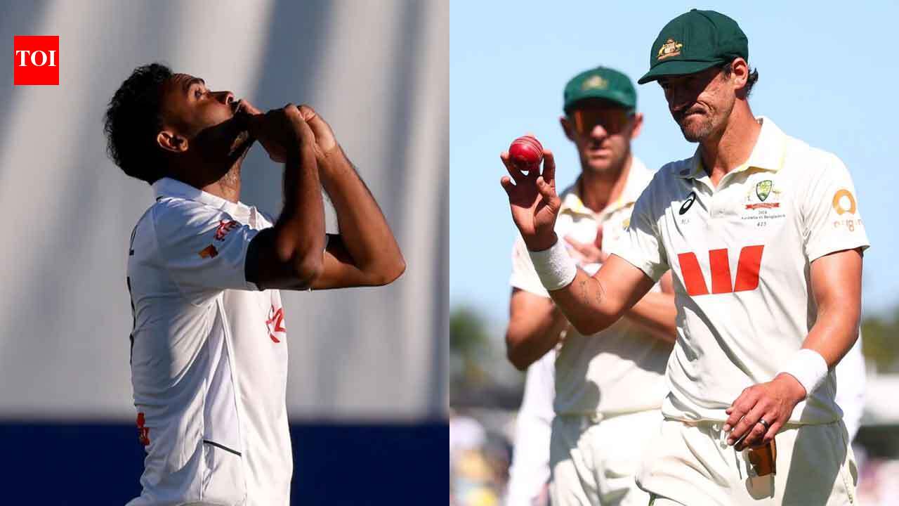 Mitchell Starc and Shoriful Islam Shine in Day 1 of AUS vs BAN 2nd Test