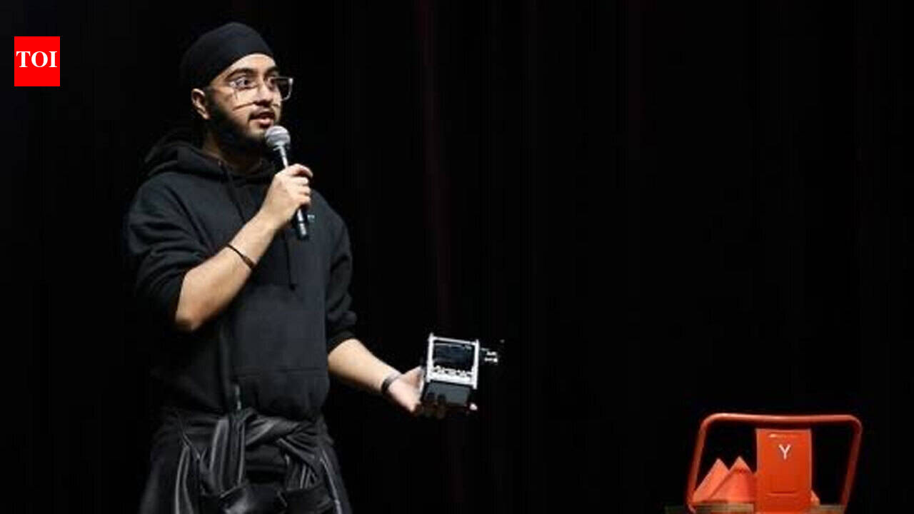 Portrait of Onkar Singh Batra, the young founder of a space technology startup.