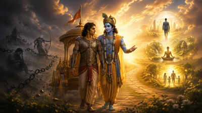 Quote Of The Day By Bhagavad Gita: How shifting your mind from past regret to present Karma unlocks a new chapter in your career, health, and relationships
