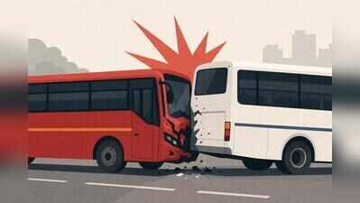 Four bus passengers injured after MSRTC bus hits stationary private bus near Chakan