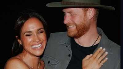 Prince Harry and Meghan Markle's wax models get upgraded with the installation of suitcases amid their UK return