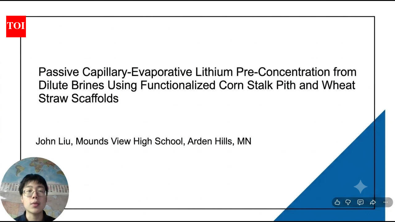 Meet John Liu, the student who used corn stalks to recover lithium from water
