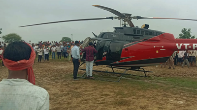 Helicopter with 4 on board makes emergency landing near lake in Maharashtra