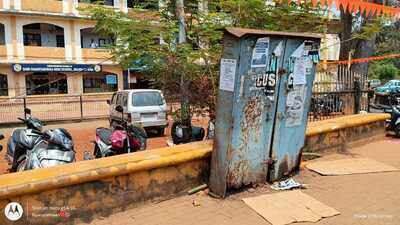 Dilapidated electric box outside Bicholim school sparks safety fears