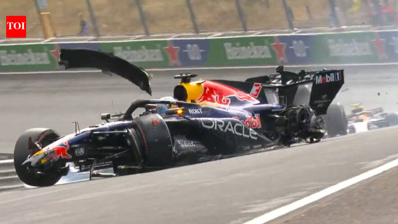 Watch: Max Verstappen’s horrific Dutch GP crash as Lando Norris wins chaotic race
