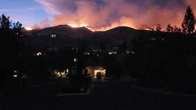 Nevada wildfire: 90,000 people face evacuation as state of emergency declared