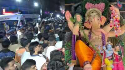Clash erupts in Mumbai after 'eggs thrown' at Ganpati procession; cops deployed