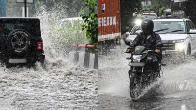 Delhi-NCR rain: 10 videos capture waterlogging, traffic chaos across region
