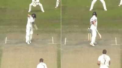 'One tip one hand': English batter out in bizarre fashion in County match - Watch