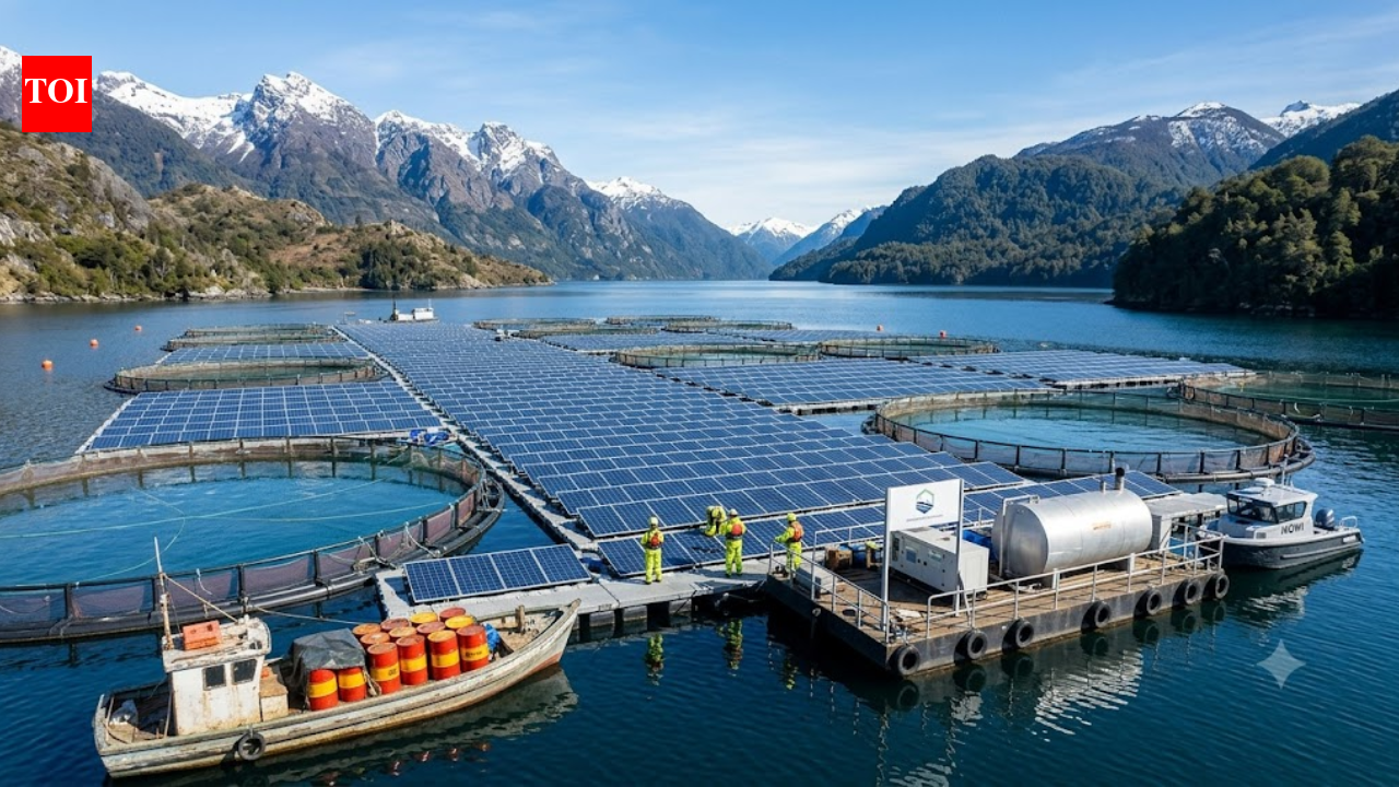 In 2025, Mowi launched Chile’s first floating solar salmon farm; now it supplies 57% of its power and saving 36,750 gallons of diesel a year