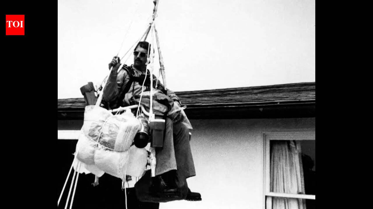 In 1982, Larry Walters floated in the sky for 45 minutes in his lawn chair tied to 42 balloons; 11 years later, he shot himself to death