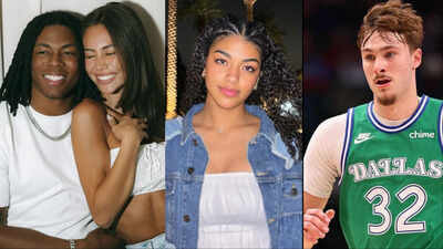 Cooper Flagg’s GF Arianna Roberson gets mistaken for Jahmyr Gibbs while Gibbs’ girlfriend Nicole Anderson poses with NFL WAGs for OFF SEASON brand’s 2026 Fall collection