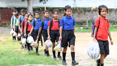 In this Assam school, children pay their fees with plastic waste: How Akshar School is turning trash into a tool for education