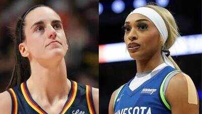 Caitlin Clark faces DiJonai Carrington in another heated battle as the Fever star delivers a stunning response
