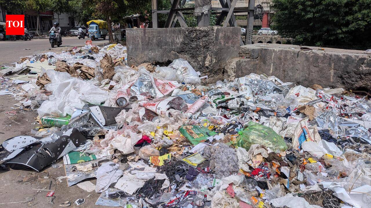 JMC, RIICO blame game leaves Sudarshanpura road buried in garbage
