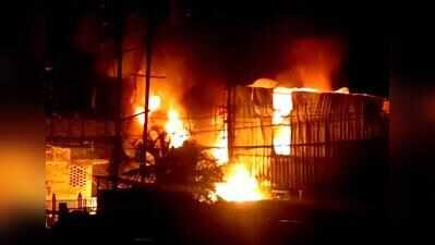 23 cars gutted in morning blaze at Birati service centre
