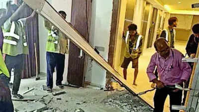BMC initiates demolition of unauthorised construction in 4 flats in Prabhadevi high-rise complex