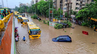 'Horrifying to the core': Gurgaon rain traps kids in school buses for over 7 hours