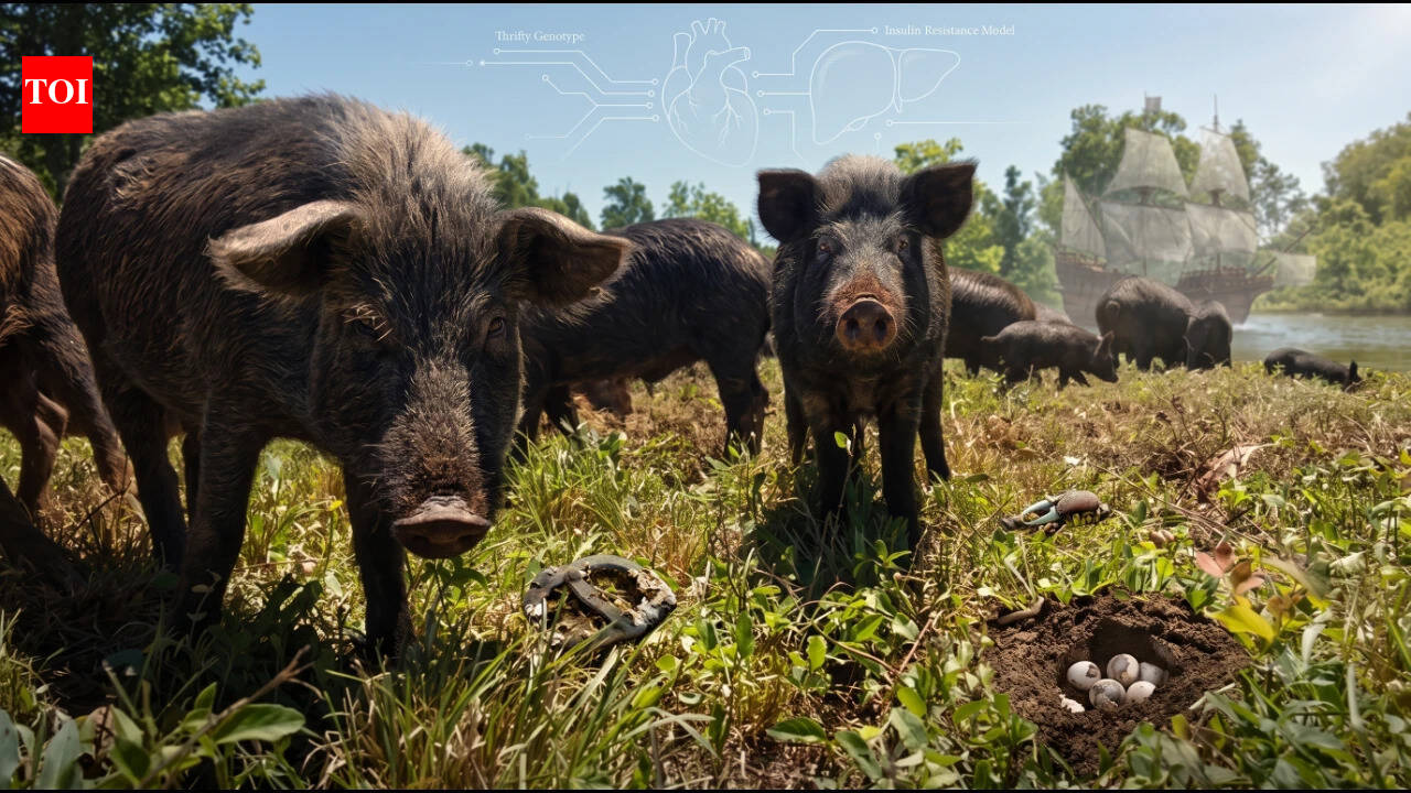 Georgia island hogs descended from Spanish pigs now help scientists study obesity